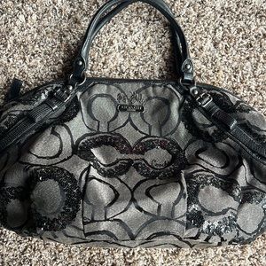 Sequins black Coach bag